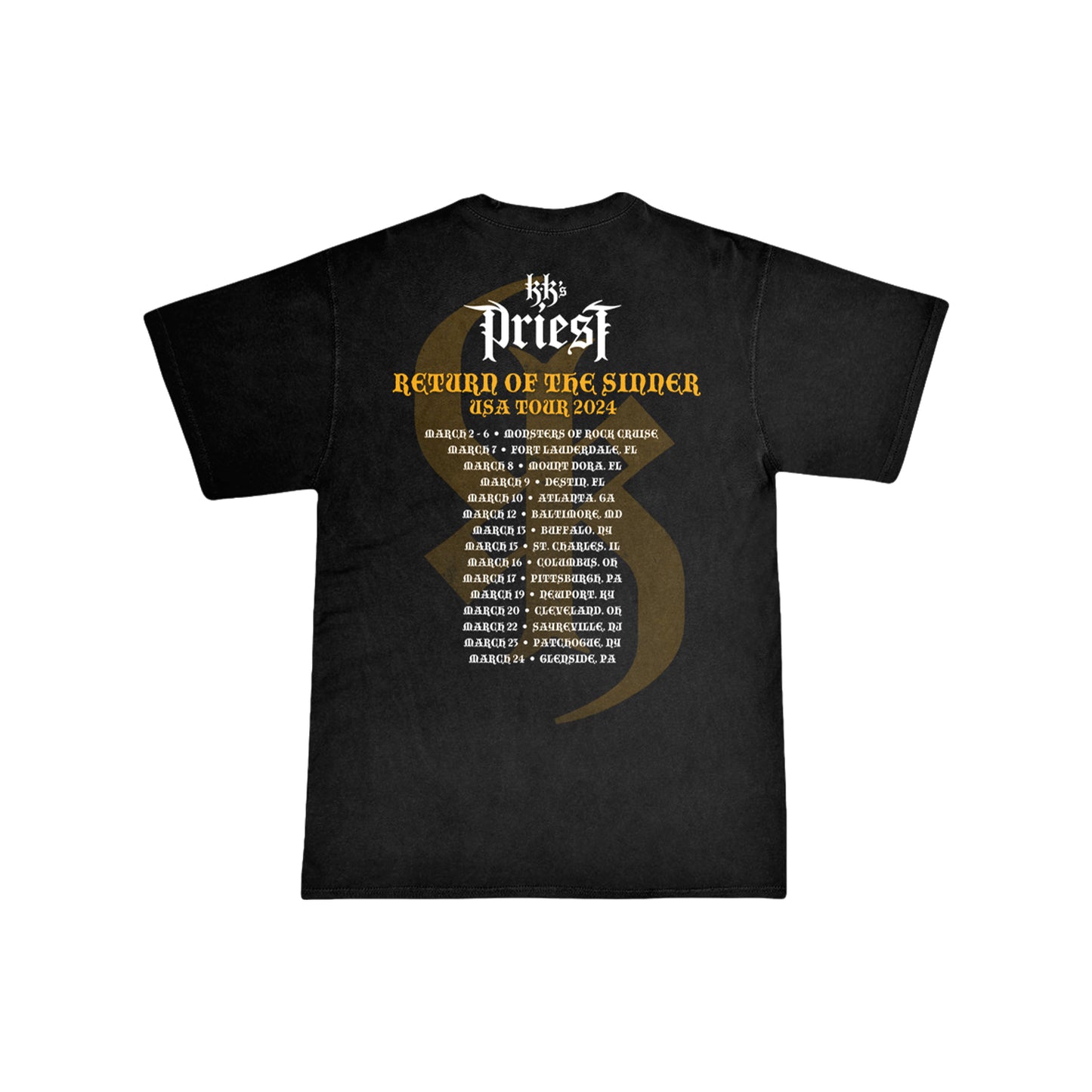 Return of The Sinner USA 2024 Tour Tee